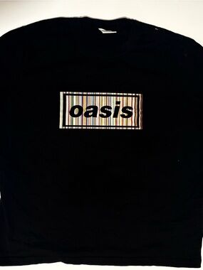 Paul Smith Black T-Shirt with Multicolor Striped 'oasis' Logo